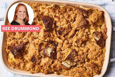 Prep it the night before — then let breakfast make itself. Pioneer Woman Sweet Potato Casserole, Baked French Toast Casserole, Review Tips, French Toast Casserole Recipes, Toast Casserole, Baked Fruit, Pioneer Woman Recipes, French Toast Bake, French Toast Casserole