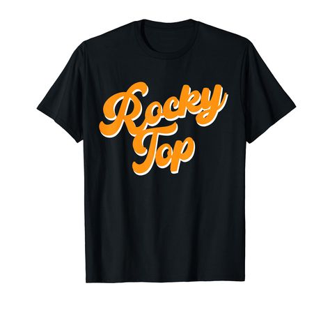 PRICES MAY VARY. Rocky Top Tennessee Rocky Top TN retro vintage text is a fun design to show hometown pride or makes an awesome souvenir for visitors and tourists on vacation. Rocky Top Tennessee Rocky Top TN retro vintage text is a must have. Rocky Top Tennessee Rocky Top TN retro vintage text design is a cool novelty souvenir design. Rocky Top Tennessee Rocky Top TN retro vintage text is an awesome design for locals and travelers to Rocky Top Tennessee. Lightweight, Classic fit, Double-needle Tennessee Shirts, Rocky Top Tennessee, Vintage Tennessee, Tennessee Orange, Saturday Outfit, Vintage Text, Hometown Pride, Rocky Top, Orange T Shirt