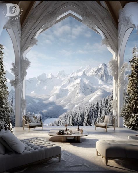 Winter Court Aesthetic, Cj Core, Winter Court, Winter Palace, Ice Castles, Boho House, Fantasy House, Fantasy Places, Fantasy Setting