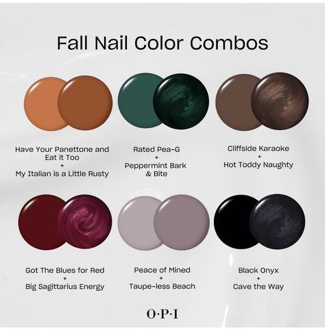 Flair Nails, Fall Floral Nails, Melanin Makeup, Fall Toe Nails, Opi Gel Nails, 2023 Nail, Fall Nail Ideas, Opi Nail Colors, Nail Color Combos