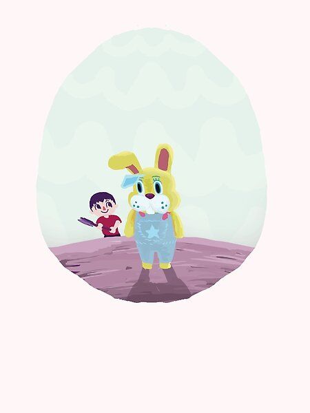 Animal Crossing Easter, Animal Crossing Illustration, Easter Bunny Illustration, Easter Bunny Art, Bunny Illustration, Animal Crossing Funny, Bunny Art, Animal Illustration, What Happened