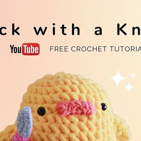 Duck With Knife Crochet Pattern, Duck With Knife Crochet Pattern Free, Written Patterns Crochet, Crochet Duck Tutorial, Crochet Duck With Knife, Amigurumi Business, Crochet Duck Free Pattern, Duck Crochet Pattern Free, Crochet Duck Pattern Free