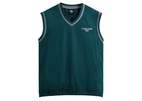 Men's Kith TaylorMade Bogie Vest in Fairway. Kith Taylormade, Shirt Graphics, Hot Sneakers, Jordan Retro, Adidas Yeezy, Interior Design Inspiration, Trading Cards, Designer Handbags, Sleeveless Top