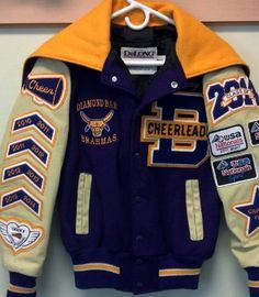 Lettermen Jacket, Letterman Jacket Ideas, Letterman Jacket Outfit, Cheer Jackets, Letterman Jacket Patches, Varsity Jacket Outfit, Jacket Patches, Varsity Letterman Jackets, Jacket Ideas