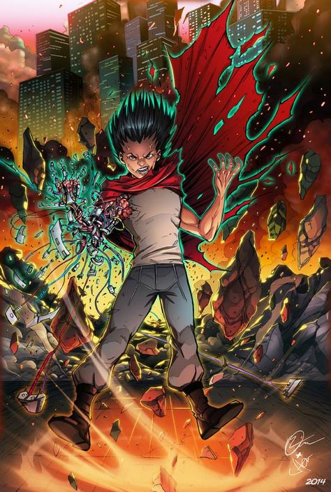 akria-fan-art-by-omar-valdivar-features-crazy-tetsuo Akira Poster, Tetsuo Shima, Satoshi Kon, Akira Anime, Katsuhiro Otomo, Arte Nerd, Classic Comic Books, Anime Board, After All These Years