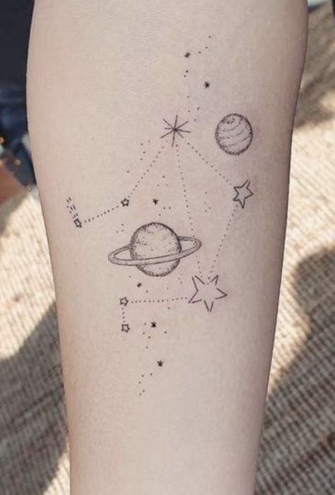 Space Tattoo Feminine, Stars Sleeve Tattoo For Women, Space Tattoo For Woman, Flower Space Tattoo, Galaxy Shoulder Tattoo, Small Space Tattoos, Delicate Space Tattoo, Feminine Space Tattoos, Space Tattoo Ideas