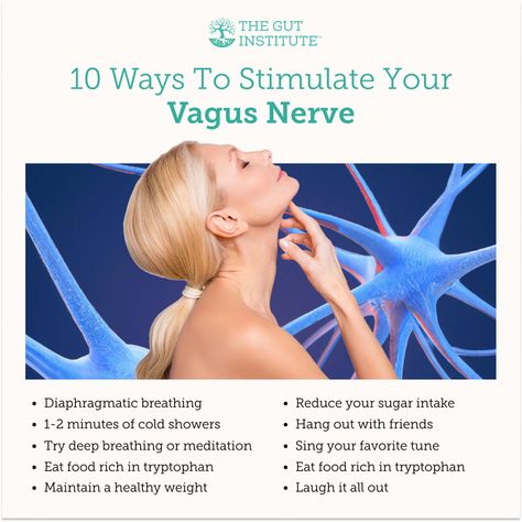 Did you know that the vagus nerve is key to managing stress and promoting well-being? Explore these fascinating ways to stimulate your vagus nerve: diaphragmatic breathing, cold showers, deep breathing, tryptophan-rich foods, maintaining a healthy weight, reducing sugar intake, spending time with friends, singing, and laughter. 🌟 Have you tried any of these techniques to activate your vagus nerve? Share your favorites and let's inspire each other! 💪 #VagusNerveStimulation #MindBodyConnection Vagus Nerve Exercise, Vague Nerve, Vagas Nerve, Vegas Nerve, Vagus Nerve Damage, Vagus Nerve Stimulator, Friends Singing, Polyvagal Theory, Nervus Vagus