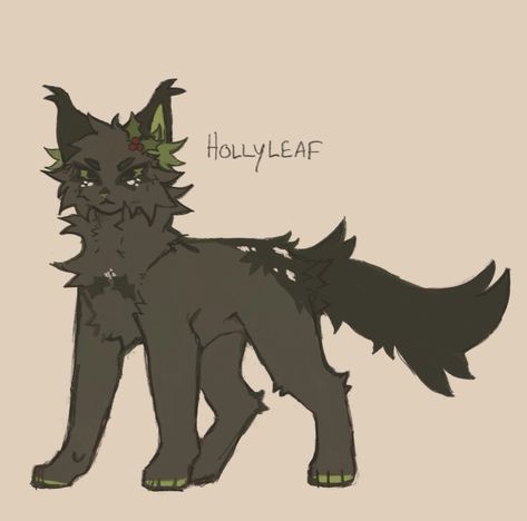 Warrior Cats Fanart Oc, Warrior Cats Oc Design Base, Hollyleaf Warrior Cats Art, Hollyleaf Warriors, Warrior Cats Reference, Warrior Cats Drawing Base, Warrior Cats Hollyleaf, Black Cat Oc, Hollyleaf Warrior Cats