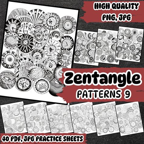 Doodling Art, Circular Designs, Zentangle Ideas, Zentangle Tutorial, Zentangle Patterns, Zentangle Art, Intricate Designs, Intricate Patterns, Endless Possibilities