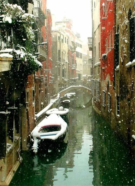 Winter Scenery Beautiful, Venice In Winter, Winter Honeymoon, Scenery Beautiful, Italy Winter, Christmas In Italy, Europe Photos, Venice Travel, Regions Of Italy