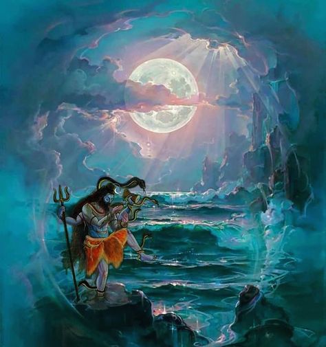 Shiva Drinking Poison, Shiva Aghori, Art Painting Wallpaper, Bholenath Shiva, Aghori Shiva, Shiva Shankara, Lord Mahadev, Lord Siva, Shiva Parvati Images