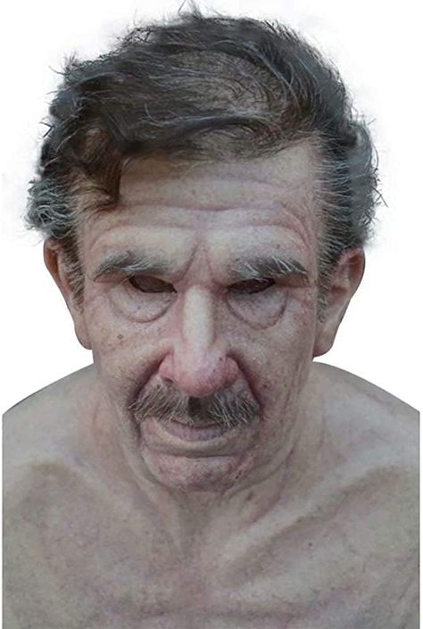 PRICES MAY VARY. Title: Demasko Halloween Realistic Old Man Wrinkle Full Head Mask Halloween Masquerade Party Props. Product Type: Departments > Costumes & Accessories > Women > Masks Old Man Mask, Prom Props, Short White Hair, Horror Masks, Game Cosplay, Silicone Masks, Party Masks, Scary Mask, Head Mask