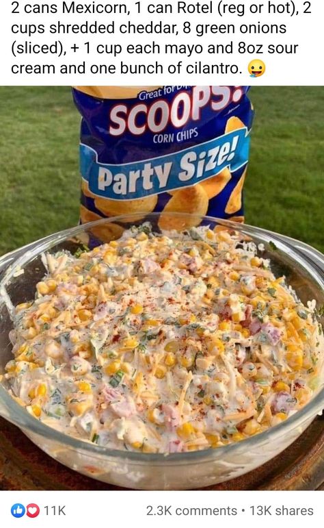 Mexican Corn Dip, Beach 2024, Delicious Dips Recipes, Corn Dip, Food Hub, Dip Recipes Easy, Street Corn, Chip Dip, Yummy Dips