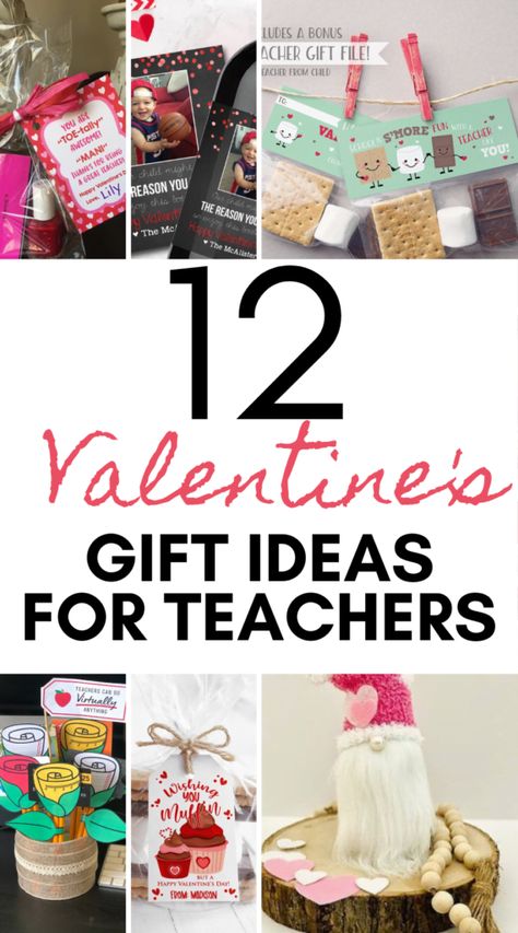 Diy Valentine's Gifts For Teachers, Teacher Valentine Gift, Cricut Valentines Projects, Mason Jar Teacher Gifts, Daycare Teacher Gifts, Preschool Teacher Gifts, Student Teacher Gifts, Valentines Gift Bags, Teacher Valentine Gifts