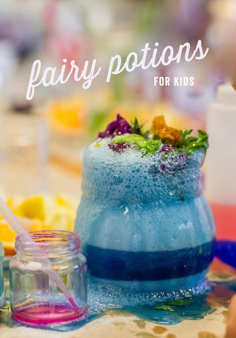 how to make awesome fairy potions Potions For Kids, Making Perfume, Meri Cherry, Potions Recipes, Magical Party, Toddler Craft, Fairy Tea Parties, Bored Kids, Kid Projects