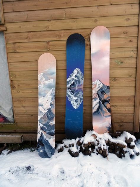 Snowboard — SAM GARE Burton Wallpaper Snowboard, Cool Snowboards Designs, Painted Snowboard Diy, Cute Snowboards, Painted Snowboard, Cool Snowboards, Snowboarding Aesthetic Girl, Snowboarding Art, Snowboards Design