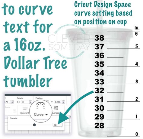 Calculator to calculate the amount of curve for text. Cricut Help, Cricut Mat, Vinyl Tumblers, Curve Design, Cricut Fonts, Cricut Projects Beginner, Cricut Free, Diy Cricut, Cricut Craft Room