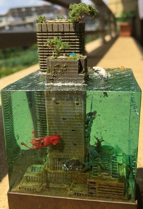 Deco Nature, 판타지 아트, Miniature Model, Design Case, Miniature Art, Fish Tank, Resin Crafts, Resin Art, 3d Art