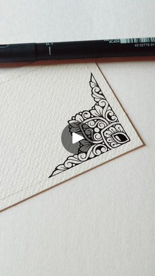 8.5K views · 256 reactions | Mandala Tutorial ✨🖤 | Corner Design   #mandalaart #arttutorial #fyp #explore #artist | By arthetic.siluFacebook Mandala Art Corner Design, Basic Mandala Art, Corner Mandala Design, Corner Mandala, Basic Mandala, Simple Mandala Design, Mandala Tutorial, Mandala Sketch, Mandala Art Lesson