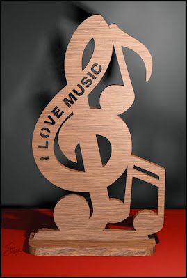 Simple Scroll Saw Patterns Free, Scroll Saw Art, Scroll Saw Projects, Scrollsaw Workshop, Music Sculpture, Saw Art, Music Notes Art, Scroll Saw Patterns Free, Scroll Saw Pattern