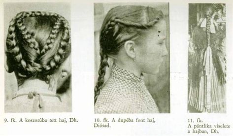 Old Hungarian braids. Traditional Hairstyle, Ethnic Hairstyles, History Fashion, Historical Photos, Braid Styles, Hunger Games, Pretty Hairstyles, Hungary, Hair Inspo