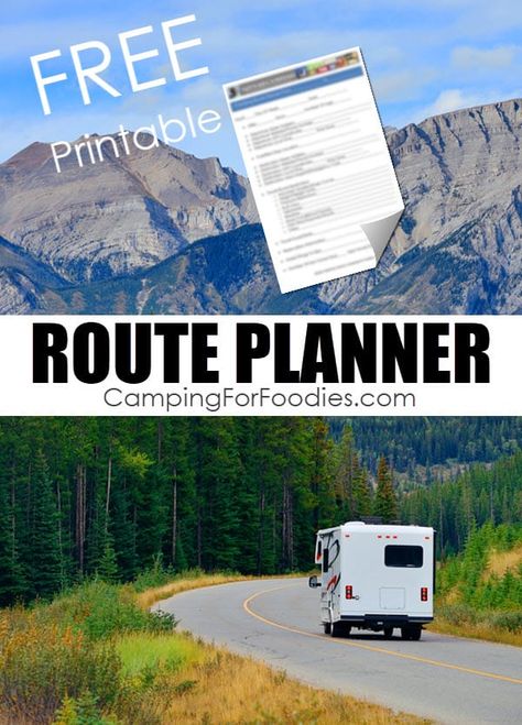 Rv Roadtrip, Camping Printables, Rv Trip Planner, Road Trip Apps, Airstream Living, Camping Road Trip, Rv Camping Checklist, Traveling Ideas, Montana Vacation