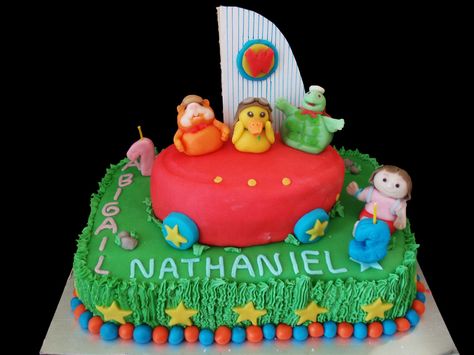 MASCOTAS MARAVILLA TRES SUPER HERMOSAS MASCOTAS DE LA SERIE DE TV EN UN LINDO PASTEL!! Birthday Cake, Pastel, Tv, Cake