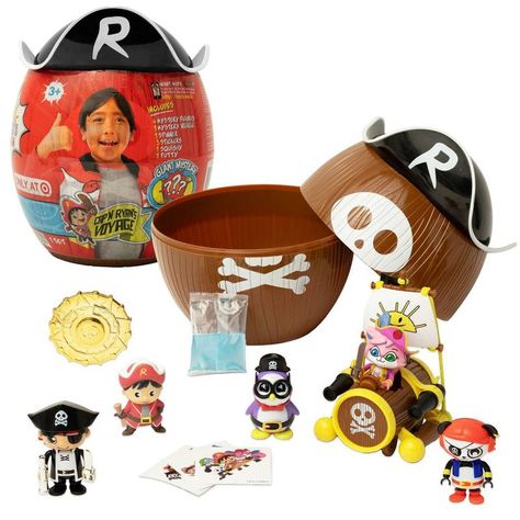 The Ultimate Unboxing Experience: There Are So Many Surprise Toys To Unbox The Fun Never Stops With Ryan’s World! Enjoy The Thrill Of Unboxing The Iconic Ryan’s World Toy And Discovering Awesome Collectibles! Cap’n Ryan’s Pirate Voyage: Set Sail With Cap’n Ryan And His Crew With The New Pirate-Themed Giant Mystery Egg! Uncover 10 Exciting Pirate Toys Inside The Iconic Ryan’s World Giant Egg! Exclusive New Ryan’s World Toys: The All-New Mystery Egg Is Brimming With Amazing Pirate Themed Ryan’s Wo Vehicle Stickers, Sonic Birthday Cake, Ryan Toys, Pirate Toys, Animated Stories, Surprise Toys, Sonic Birthday, Cheap Toys, College Halloween