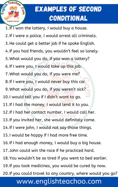 Second Conditional Sentences, If I Won The Lottery, Second Conditional, Conditional Sentences, Learn To Read English, I Won The Lottery, Speaking Activities English, Read English, Won The Lottery