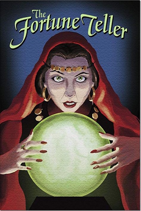 Circus Fortune Teller, Fortune Teller Poster, Nye Theme, Scarecrow Painting, Vintage Fortune Teller, The Fortune Teller, Skateboard Art Design, Ball Drawing, Circus Poster