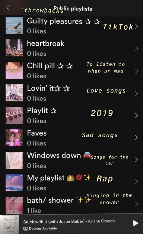 Spotify Playlists To Follow, Down Song, Playlist Names, Music Playlists, Song Suggestions, Spotify Playlists, Chill Pill, Saddest Songs, Guilty Pleasures