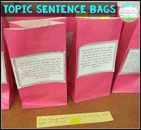 Topic Sentence Activities, Sentence Activities, Third Grade Writing, 5th Grade Writing, 3rd Grade Writing, 2nd Grade Writing, Expository Writing, Writing Curriculum, Topic Sentences