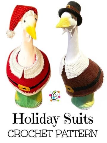 Free Patterns – Page 10 – snappy tots Yard Goose, Goose Costume, Crochet Goose, Porch Goose, Holiday Suits, Crochet Duck, Goose Clothes, Crochet Unique, Pumpkin Outfit