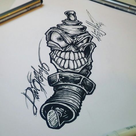 Spark Plug Tattoo Design, Automotive Tattoo, Piston Tattoo, Hot Rod Tattoo, Engine Tattoo, Evolution Tattoo, Mechanic Tattoo, Bike Tattoos, Graffiti Tattoo