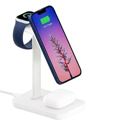 Twelve South HiRise 3 Wireless Charging Stand | The Container Store Apple Mobile, Watch Charger, All Iphones, Apple Watch Accessories, Cool Finds, Apple Watch Models, Electronics Accessories, Desk Space, Container Store