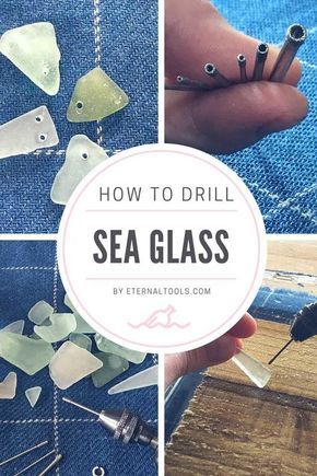 Drilling Glass, Sea Glass Diy, Dremel Crafts, Sea Glass Art Projects, Beach Glass Crafts, Dremel Projects, Beach Glass Art, Glass Art Projects, Beachglass Jewelry