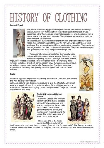 Adjectives Exercises, Fashion History Books, World History Facts, Esl Reading, History Worksheets, Reading Assessment, English Reading, English History, Esl Worksheets