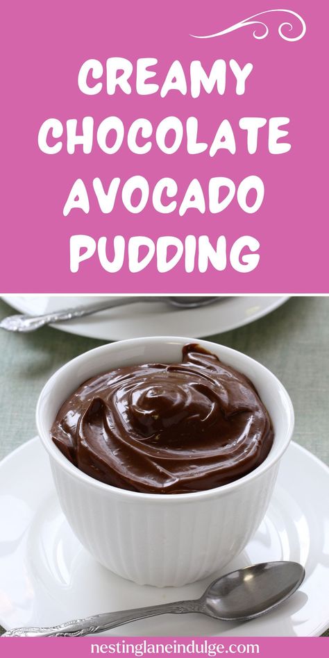 Indulge in a guilt-free treat with this Creamy Chocolate Avocado Pudding. Made with ripe avocados, cocoa powder, and a touch of vanilla, this rich and velvety dessert is both delicious and healthy. It’s naturally sweetened with honey and takes just minutes to blend together, making it a perfect quick dessert or snack. The smooth texture and deep chocolate flavor will satisfy your sweet tooth while keeping it wholesome. Ideal for anyone craving a chocolate fix without the guilt. Avocado Pudding Chocolate, Chocolate Avocado Pudding, Best Vegan Desserts, Hypertension Diet, Avocado Dessert, Avocado Chocolate Pudding, Avocado Pudding, Kouign Amann, Chocolate Avocado