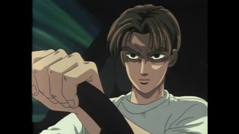 Takumi Fujiwara, Initial D, Hair, Blue