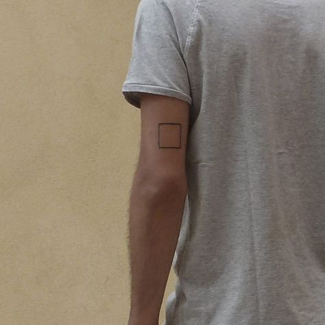 square minimalist tattoo Square Tattoo, Tattoo Placement Ideas, Tattoo Inspiration Men, Under My Skin, Wolf Tattoo, White Tattoo, Tattoo Placement, Minimalist Tattoo, Future Tattoos