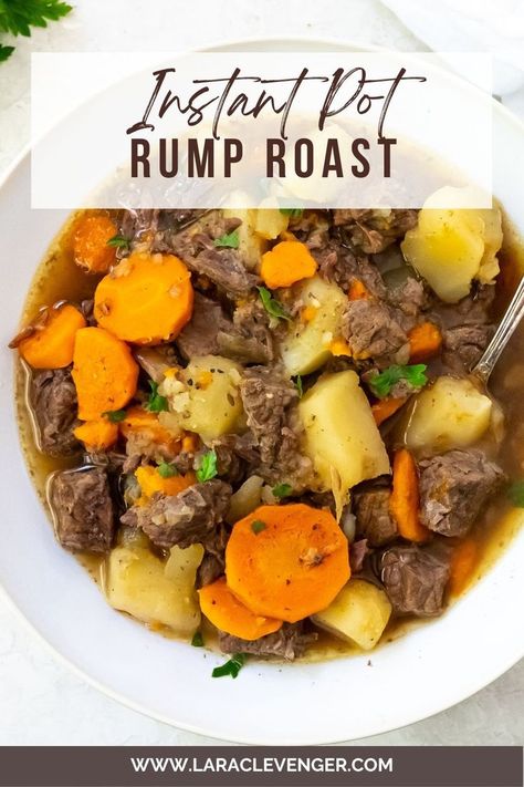 Beef Rump Roast Recipes Instant Pot, Rump Roast Pressure Cooker, Instant Pot Rump Roast, Rump Roast Recipe, Cheeseburger Soup Slow Cooker, Crockpot Rump Roast, Beef Rump Roast, Low Carb Instant Pot Recipes, Fodmap Recipes Dinner