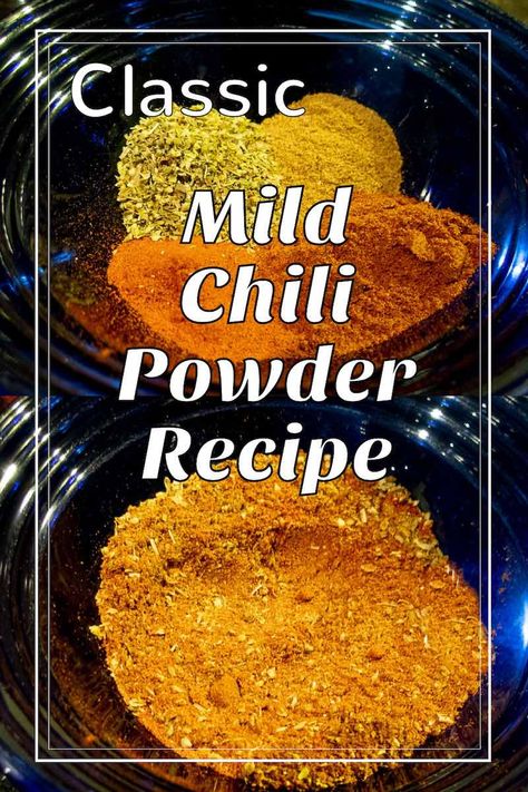 This is the best mild chili powder! And it is an easy gluten-free recipe that lets you control the level of spice. #chilipowder #kibitzspot #spices #recipe Mccormick Mild Chili Seasoning Recipe, Mild Chili Seasoning Recipe, Chili Spice Recipe, Mild Chili Recipe, Chili Powder Recipe, Chili Seasoning Recipe, Chilli Spice, Hand Food, Baking Techniques