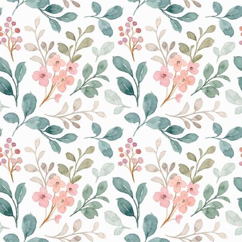 Seamless pattern of green and gray leave... | Premium Vector #Freepik #vector #pattern #flower #watercolor #floral Watercolor Flowers Pattern, Watercolor Green, Pattern Design Inspiration, Watercolor Floral Pattern, Green And Gray, Flower Pattern Design, Floral Border, Watercolor Pattern, Traditional Indian