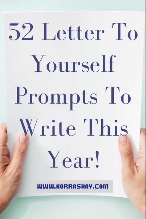 52 letter to yourself prompts to write this year! Ideas for letters to write to yourself. Letter to yourself ideas! Letter To Myself Prompts, Letters To Myself Ideas, Letter To My Future Self Ideas, Letter To Myself Journal, Ideas For Letters, Letter Writing Ideas, Write A Letter To Yourself, Letters To Yourself, A Letter To Yourself