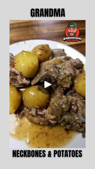 34K views · 1.2K reactions | Grandma’s Neck Bones & Potatoes in 60 Seconds! #viralreels #fyp #nostalgia #food | Bryan Wood | Jumbo · Faces Neckbones And Rice, Neckbone Recipe, Beef Neck Bones Recipe, Pork Neck Bones Recipe, Nostalgia Food, Food Nostalgia, I Heart Recipes, Lipton Onion Soup Mix, Baked Ribs