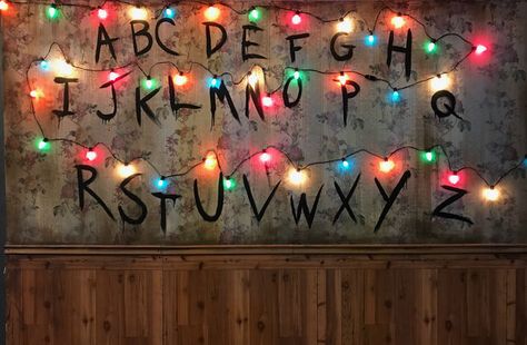 The vibe is Joyce Byers' living room meets the Mirkwood Forest meets Hawkins Middle School A.V. Club. Mirkwood Forest, Bar Pop Up, Stranger Things Upside Down, Joyce Byers, Run The Jewels, Pop Up Bar, Stick Photo, Stranger Things Art, Cast Stranger Things