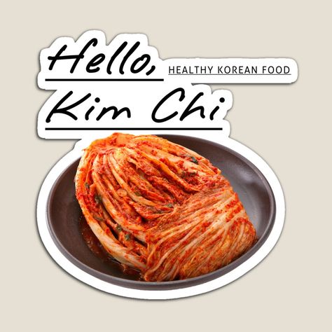 Get my art printed on awesome products. Support me at Redbubble #RBandME: https://www.redbubble.com/i/magnet/Kim-Chi-Korean-Traditional-Fermented-Food-by-ghkd0909/64666641.TBCTK?asc=u Kim Chi, Healthy Korean Recipes, Korean Traditional, Fermented Foods, Kimchi, Korean Food, Spaghetti, Ethnic Recipes