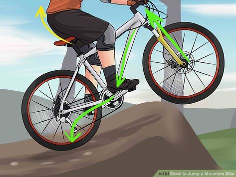 How to Jump a Mountain Bike: 11 Steps (with Pictures) - wikiHow Utah Valley University, How To Jump, Cycling For Beginners, Off Road Cycling, Types Of Cycling, Broken Arm, Bike Mechanics, Road Bike Cycling, Bike Parking