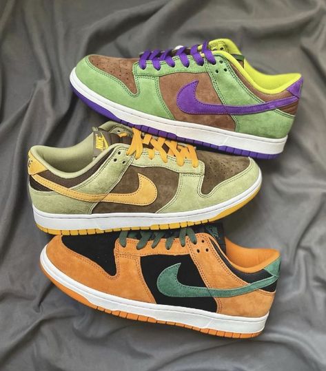 Nike Dunks Colorful, Nike Dunk Outfit Woman, Dunk Low Dusty Olive, Nike Dunk Low Outfit Woman, Trendy Nike Shoes, Nike Dunk Outfit, Nike Dunk Low Outfit, Dunk Outfit, Nike Airforce 1