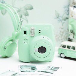 Fuuka Yamagishi, Aesthetic Mint, Polaroid Instax Mini, Mint Green Wallpaper Iphone, Mint Aesthetic, Mint Green Wallpaper, Instax Mini Camera, Mint Green Aesthetic, Instax Camera